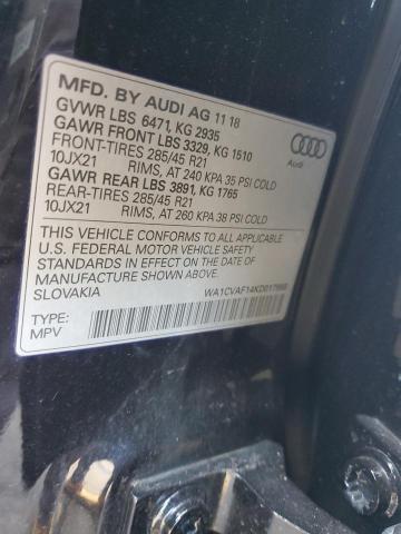 2019 AUDI Q8 PRESTIG WA1CVAF14KD017958
