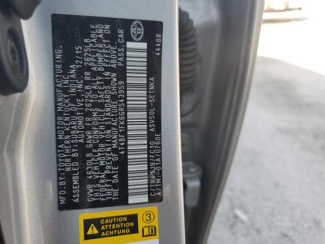2016 TOYOTA CAMRY LE - 4T4BF1FK6GR543959