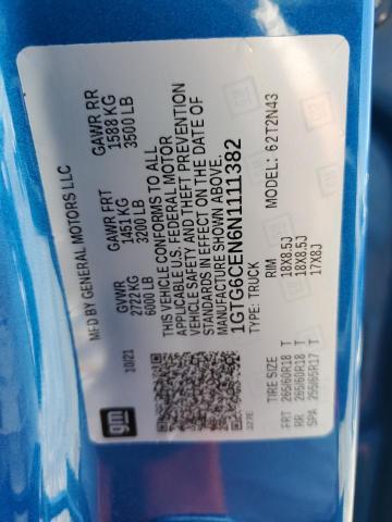 2022 GMC CANYON ELE 1GTG6CEN6N1111382