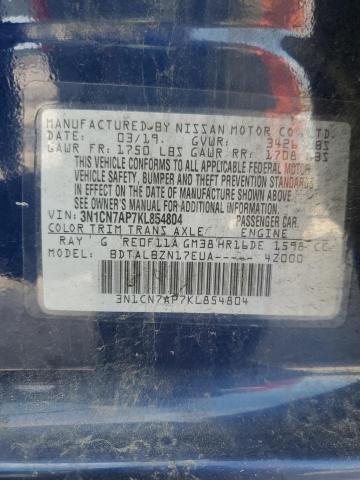 2019 NISSAN VERSA S 3N1CN7AP7KL854804