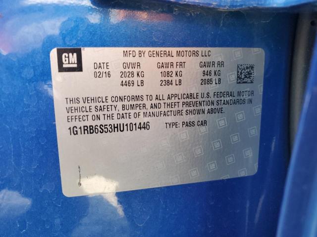 2017 CHEVROLET VOLT PREMI - 1G1RB6S53HU101446
