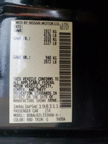 2017 NISSAN ALTIMA 2.5 - 1N4AL3AP5HC198311