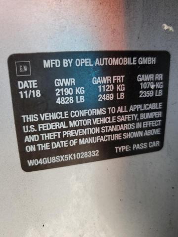 2019 BUICK REGAL TOUR W04GU8SX5K1028332