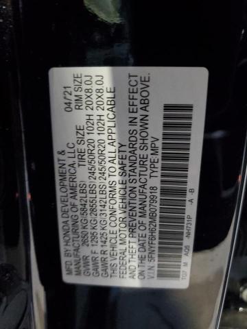 5FNYF6H62MB079918 2021 HONDA PILOT