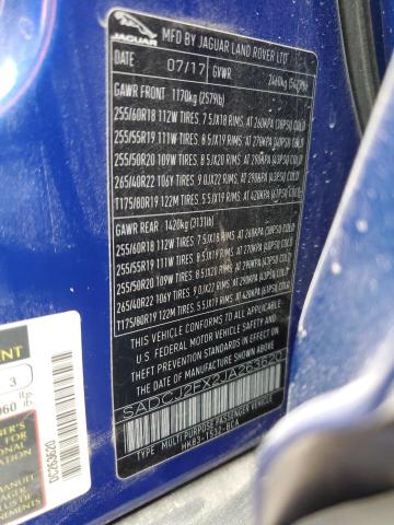 2018 JAGUAR F-PACE PRE - SADCJ2FX2JA263620