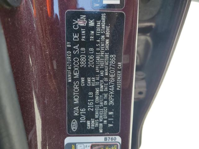 2017 KIA FORTE LX 3KPFK4A76HE077868