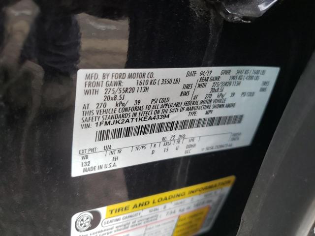 2019 FORD EXPEDITION MAX LIMITED 1FMJK2AT1KEA43394