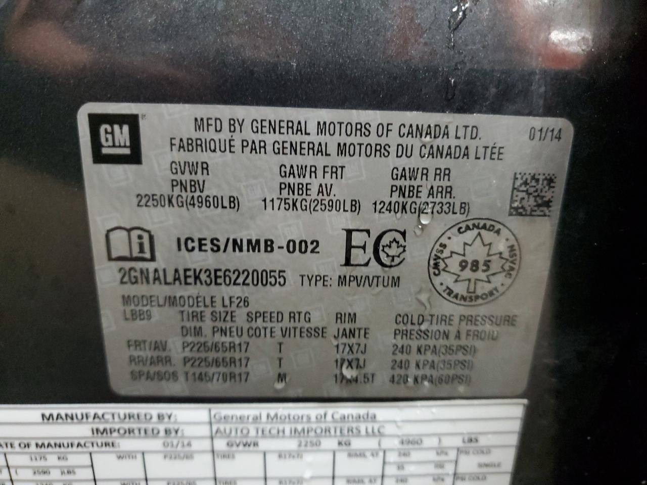 CHEVROLET EQUINOX LS