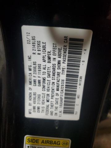 2012 ACURA TL - 19UUA8F51CA026056
