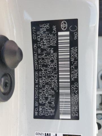 2020 TOYOTA COROLLA SE - JTDS4RCE1LJ038988
