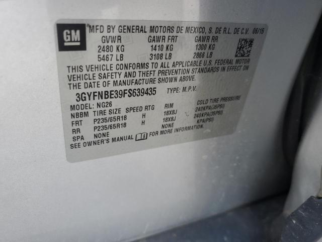2015 CADILLAC SRX LUXURY - 3GYFNBE39FS639435