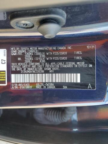 2022 LEXUS RX 350 2T2HZMDA1NC326398