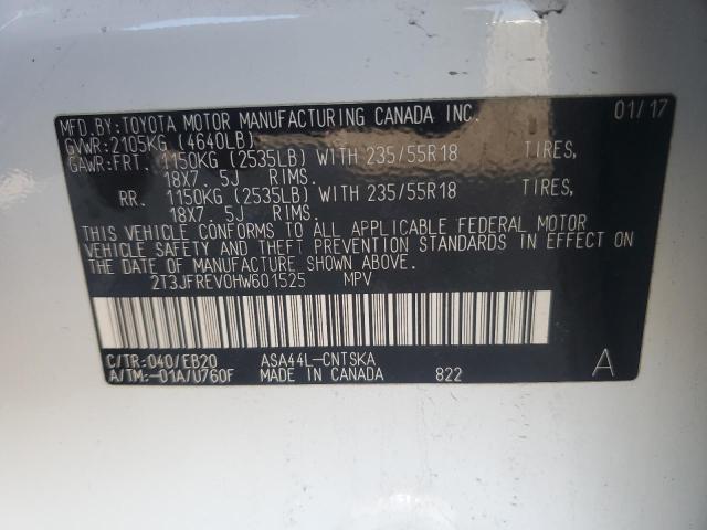 2017 TOYOTA RAV4 SE - 2T3JFREV0HW601525