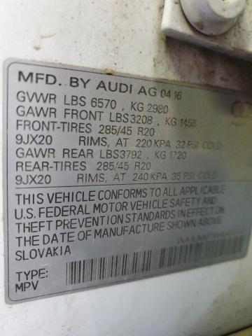 2017 AUDI Q7 PREMIUM WA1LAAF70HD016217