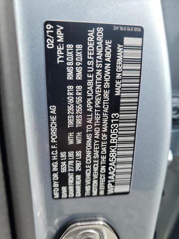 2019 PORSCHE MACAN - WP1AA2A58KLB05313