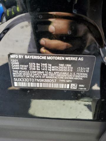 2022 BMW X4 XDRIVE3 5UX33DT07N9K88057