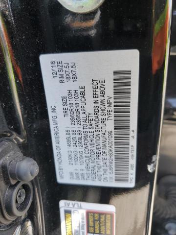 2019 HONDA CR-V EXL - 5J6RW2H80KA001099