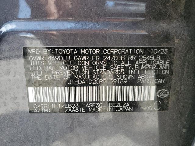 2024 LEXUS IS 300 - JTHDA1D20R5129189