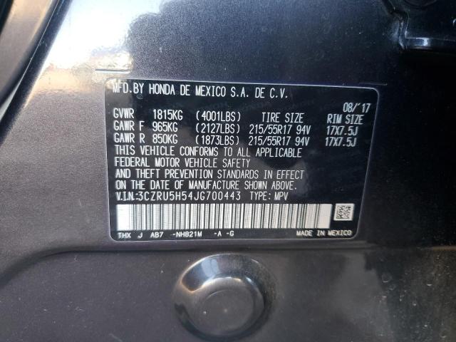 3CZRU5H54JG700443 2018 HONDA HR-V