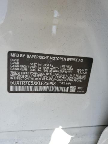 2019 BMW X3 SDRIVE3 - 5UXTR7C5XKLF23998