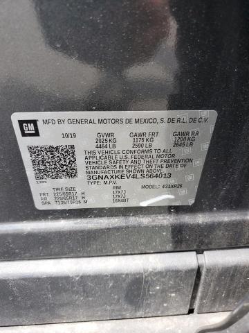 2020 CHEVROLET EQUINOX LT - 3GNAXKEV4LS564013