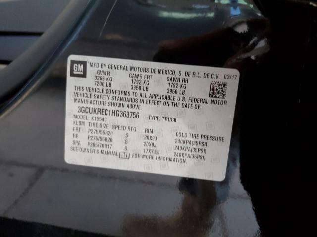 2017 CHEVROLET SILVERADO - 3GCUKREC1HG363756