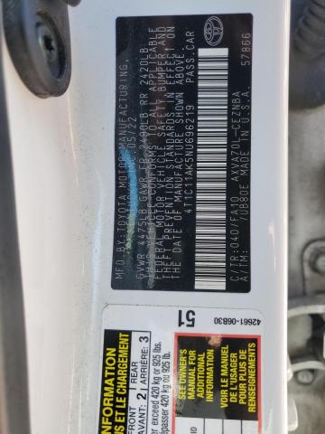 2022 TOYOTA CAMRY LE - 4T1C11AK5NU696219