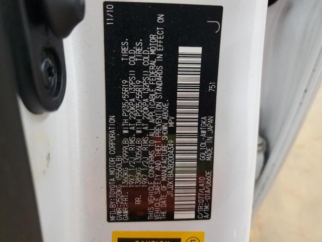 2011 LEXUS RX 350 - JTJZK1BA3B2004349