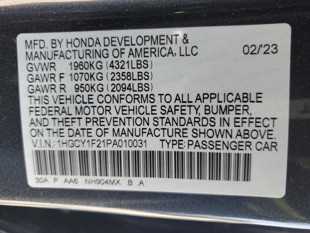 2023 HONDA ACCORD LX - 1HGCY1F21PA010031