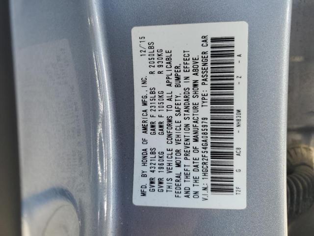 2016 HONDA ACCORD SPO - 1HGCR2F54GA085979