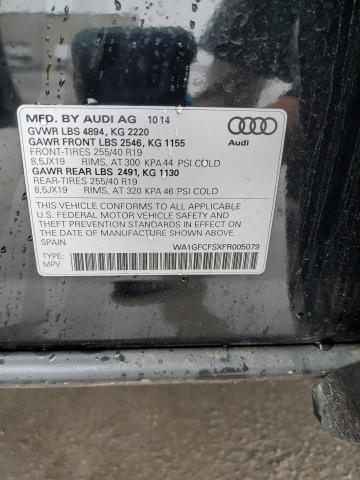 2015 AUDI Q3 PRESTIG WA1GFCFSXFR005079