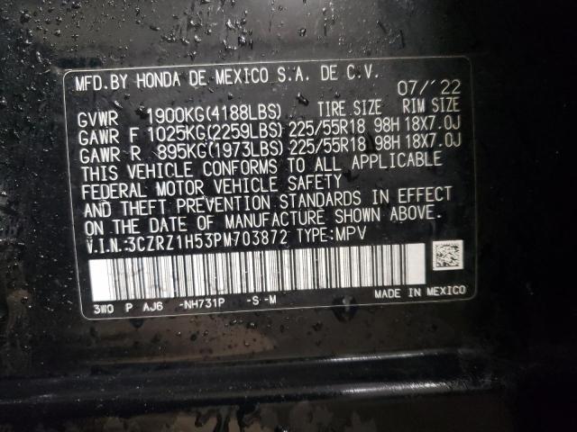 2023 HONDA HR-V SPORT 3CZRZ1H53PM703872