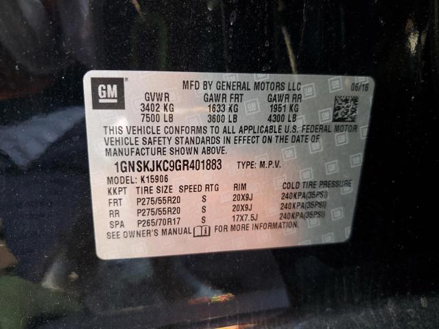 2016 CHEVROLET SUBURBAN K - 1GNSKJKC9GR401883