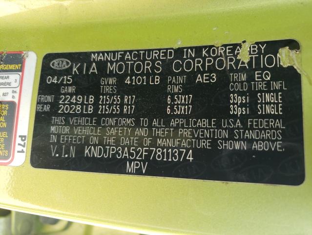 2015 KIA SOUL + - KNDJP3A52F7811374