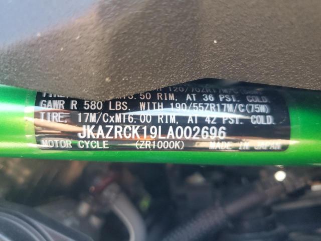 2020 KAWASAKI ZR1000 K - JKAZRCK19LA002696