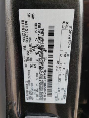 2017 FORD ESCAPE SE - 1FMCU0GD9HUD25546