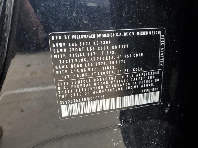 2021 VOLKSWAGEN TIGUAN SE - 3VV2B7AX1MM010175