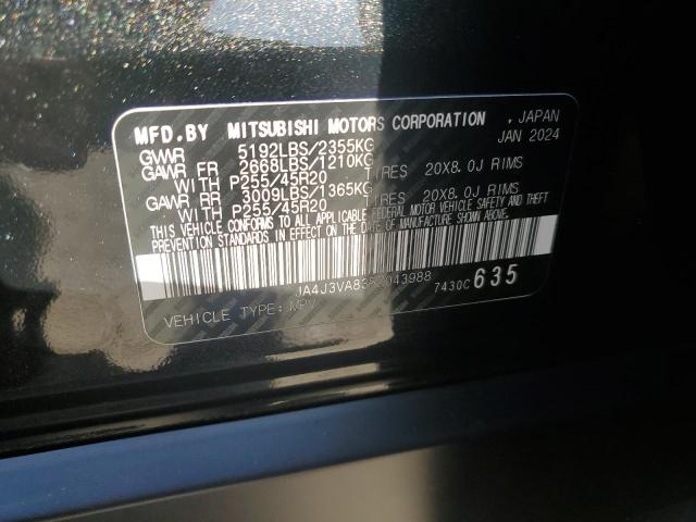 2024 MITSUBISHI OUTLANDER - JA4J3VA83RZ043988