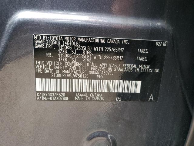 2018 TOYOTA RAV4 LE - 2T3BFREV9JW758125