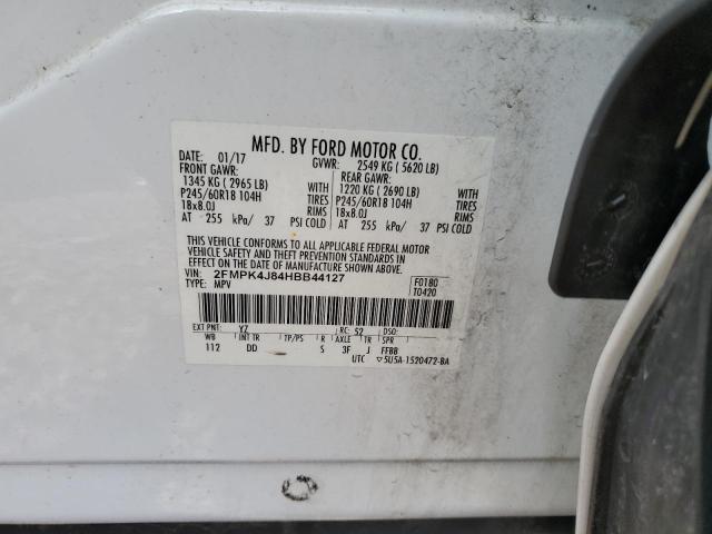 2017 FORD EDGE SEL - 2FMPK4J84HBB44127