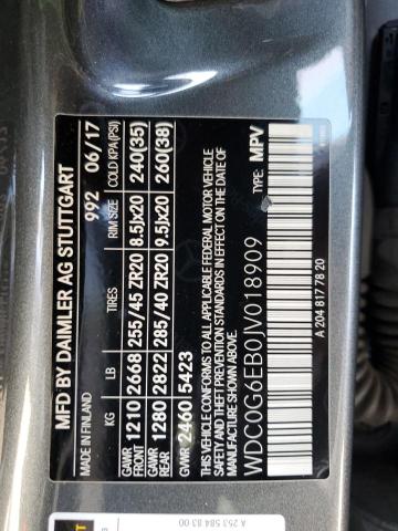 2018 MERCEDES-BENZ GLC 43 4MA - WDC0G6EB0JV018909