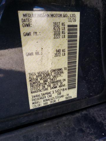 2017 NISSAN ALTIMA 2.5 - 1N4AL3AP6HC150784