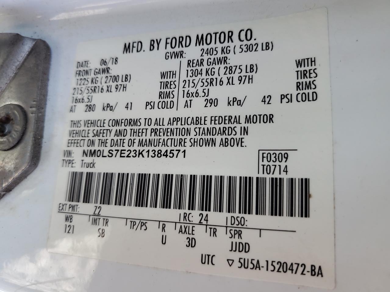 FORD TRANSIT CONNECT XL