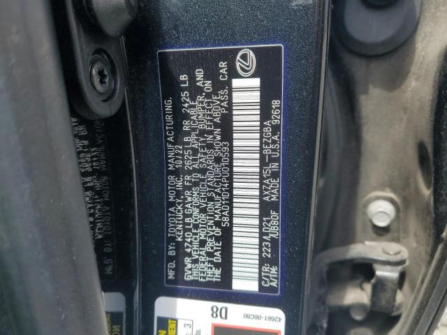 2023 LEXUS ES 250 BAS 58AD11D14PU010593