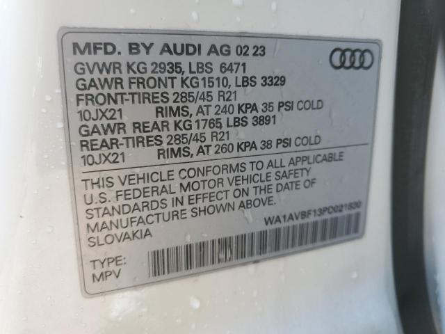 2023 AUDI Q8 PREMIUM - WA1AVBF13PD021830