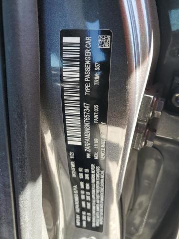 2022 ALFA ROMEO GIULIA SUP ZARFAMBN6N7657347