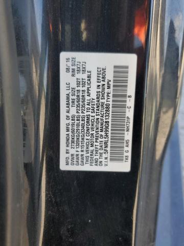 2016 HONDA ODYSSEY TO 5FNRL5H99GB132880