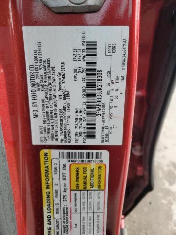 2018 FORD FUSION SE - 3FA6P0HD3JR218308