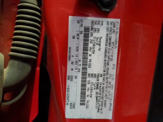 2016 FORD FOCUS SE - 1FADP3F27GL272468