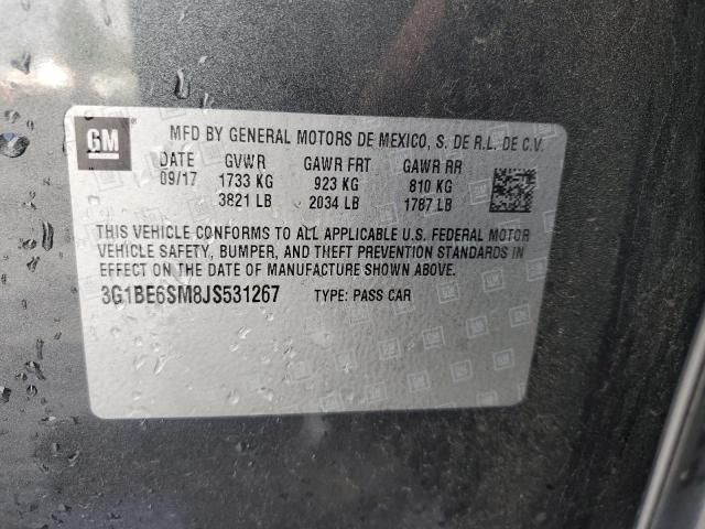2018 CHEVROLET CRUZE LT - 3G1BE6SM8JS531267